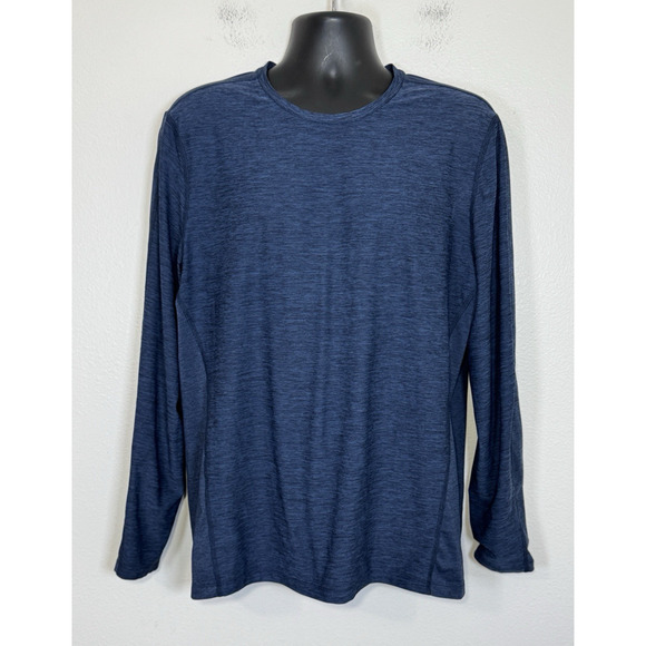 Ten Thousand Versatile Shirt Mens Large Blue Long Sleeve Stretch Performance - Picture 2 of 12